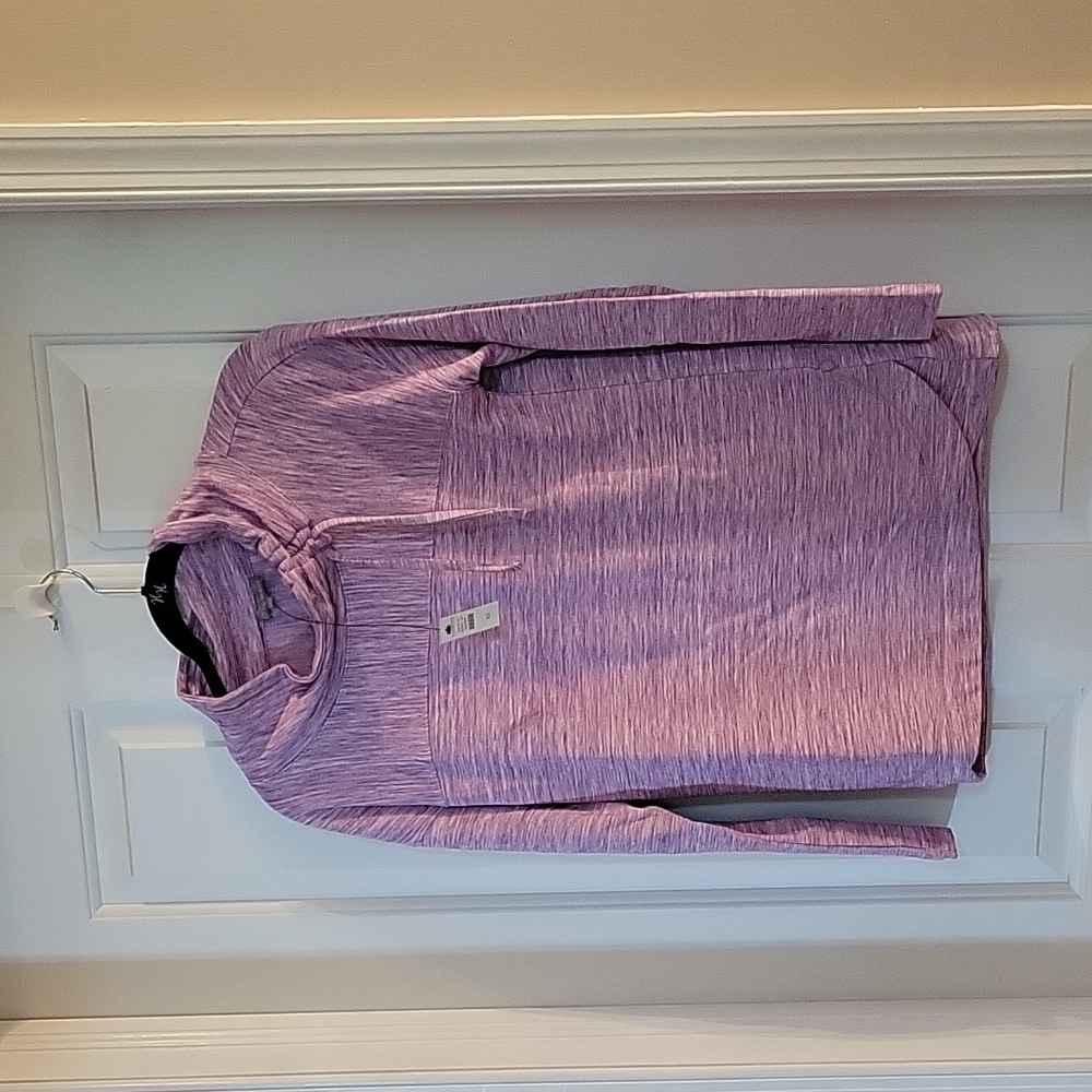 Talbots purple funnel neck sweatshirts xs